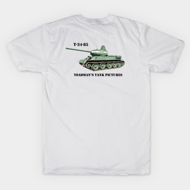 T-34-85 Medium Tank w/Toadman logo blk_txt by Toadman's Tank Pictures Shop